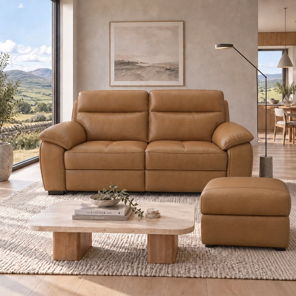 Nicoletti Vivaldi Storage Footstool - Ottoman Holder CK Botero — Botero 2151 Cuoio, gallery image 1