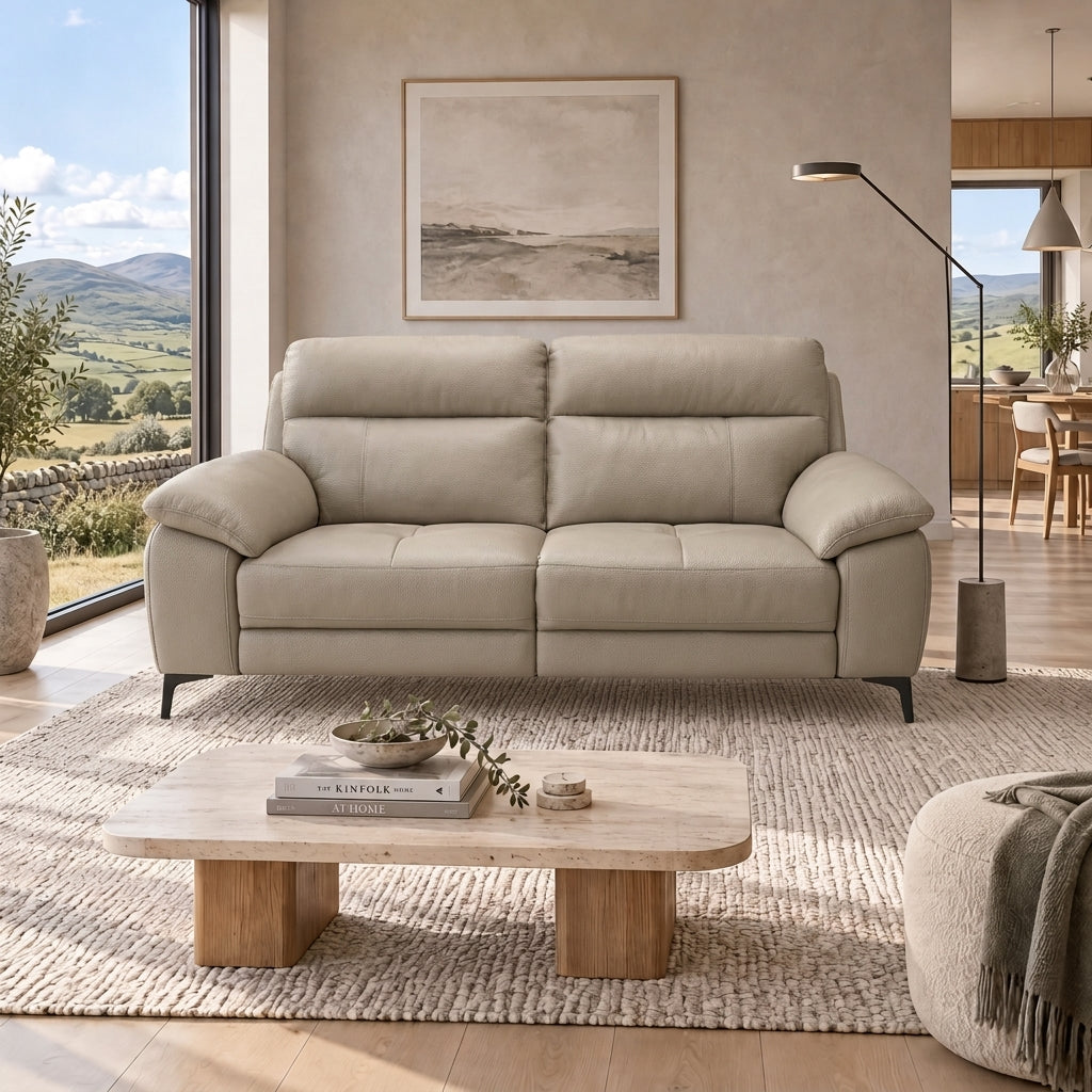 Nicoletti Vivaldi 3 Seater Sofa On Legs  - 3 Seater Sofa on Legs CK Botero — Botero 2152 Taupe, gallery image 1