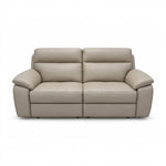 Nicoletti Vivaldi 3 Seater Recliner Sofa - 3 Seater Double Power Recliner CK Botero - Power Recliner with USB-C 3 Seater Sofas Sterling Home 5 Botero 2152 Taupe