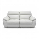 Nicoletti Vivaldi 3 Seater Recliner Sofa - 3 Seater Double Power Recliner CK Botero - Power Recliner with USB-C 3 Seater Sofas Sterling Home 1 Botero 2153 Bianco