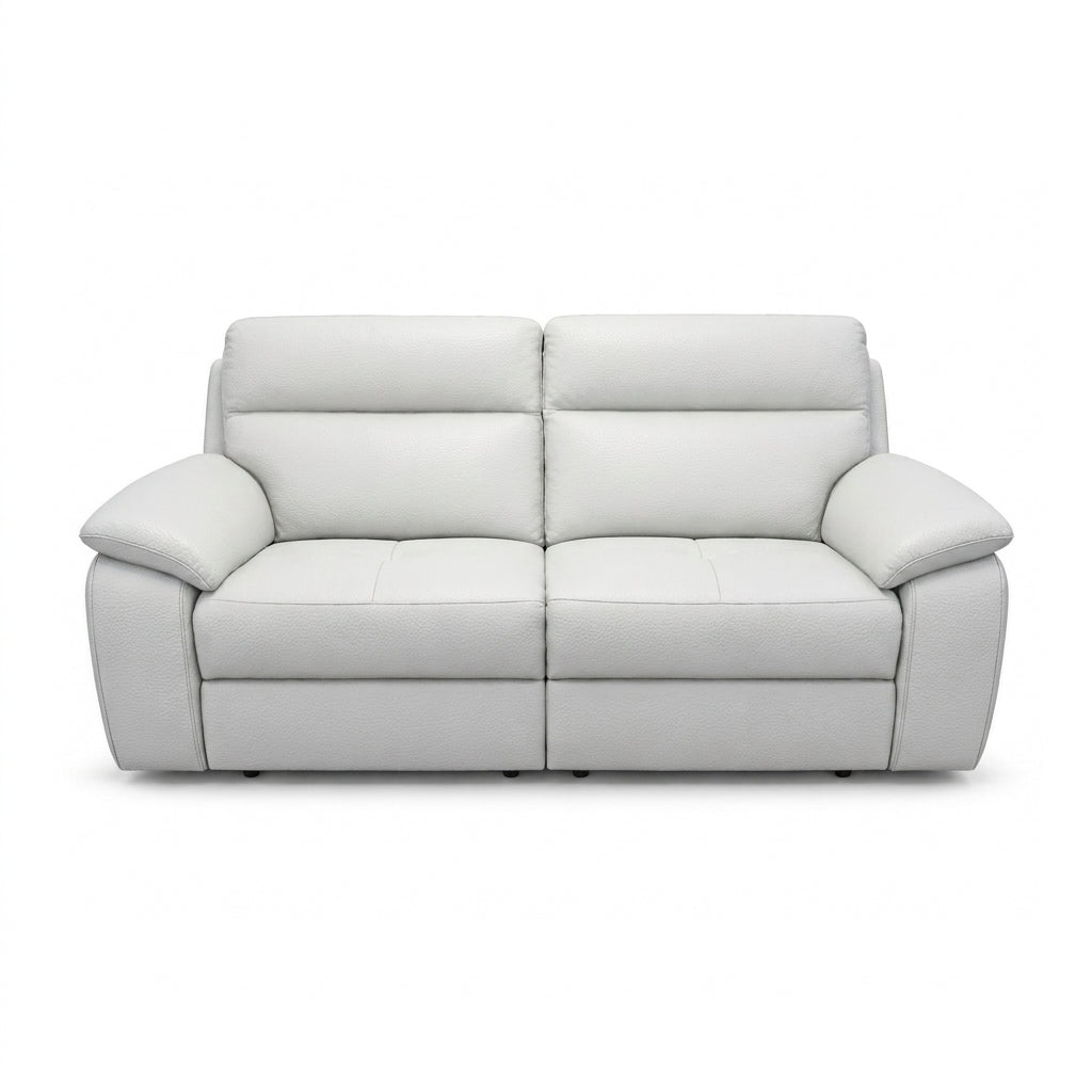 Nicoletti Vivaldi 3 Seater Recliner Sofa - 3 Seater Double Power Recliner CK Botero - Power Recliner with USB-C 3 Seater Sofas Sterling Home 1 Botero 2153 Bianco