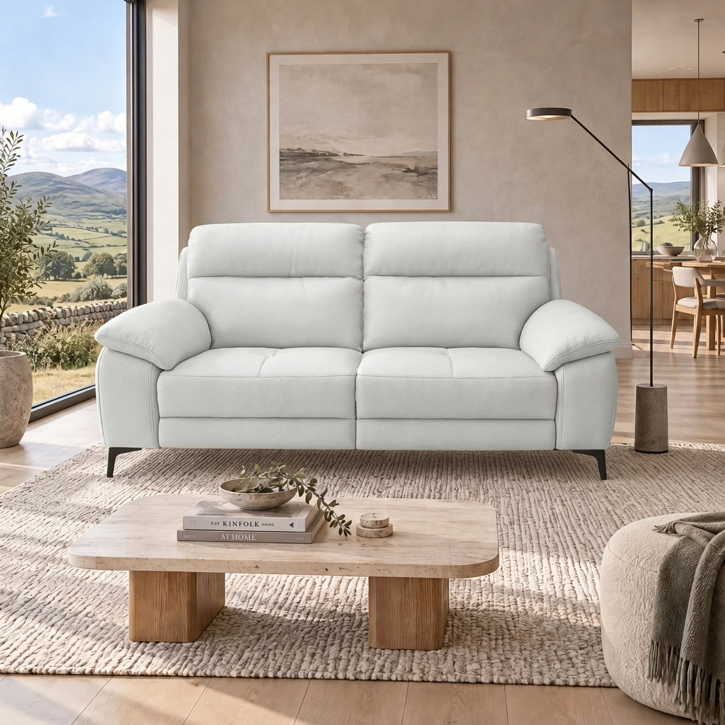 Nicoletti Vivaldi 3 Seater Sofa On Legs  - 3 Seater Sofa on Legs CK Botero — Botero 2153 Bianco, gallery image 1