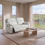 Nicoletti Vivaldi 2 Seater Recliner Sofa - 2 Seater Double Power Recliner CK Botero - Power Recliner with USB-C — Botero 2153 Bianco, gallery image 1