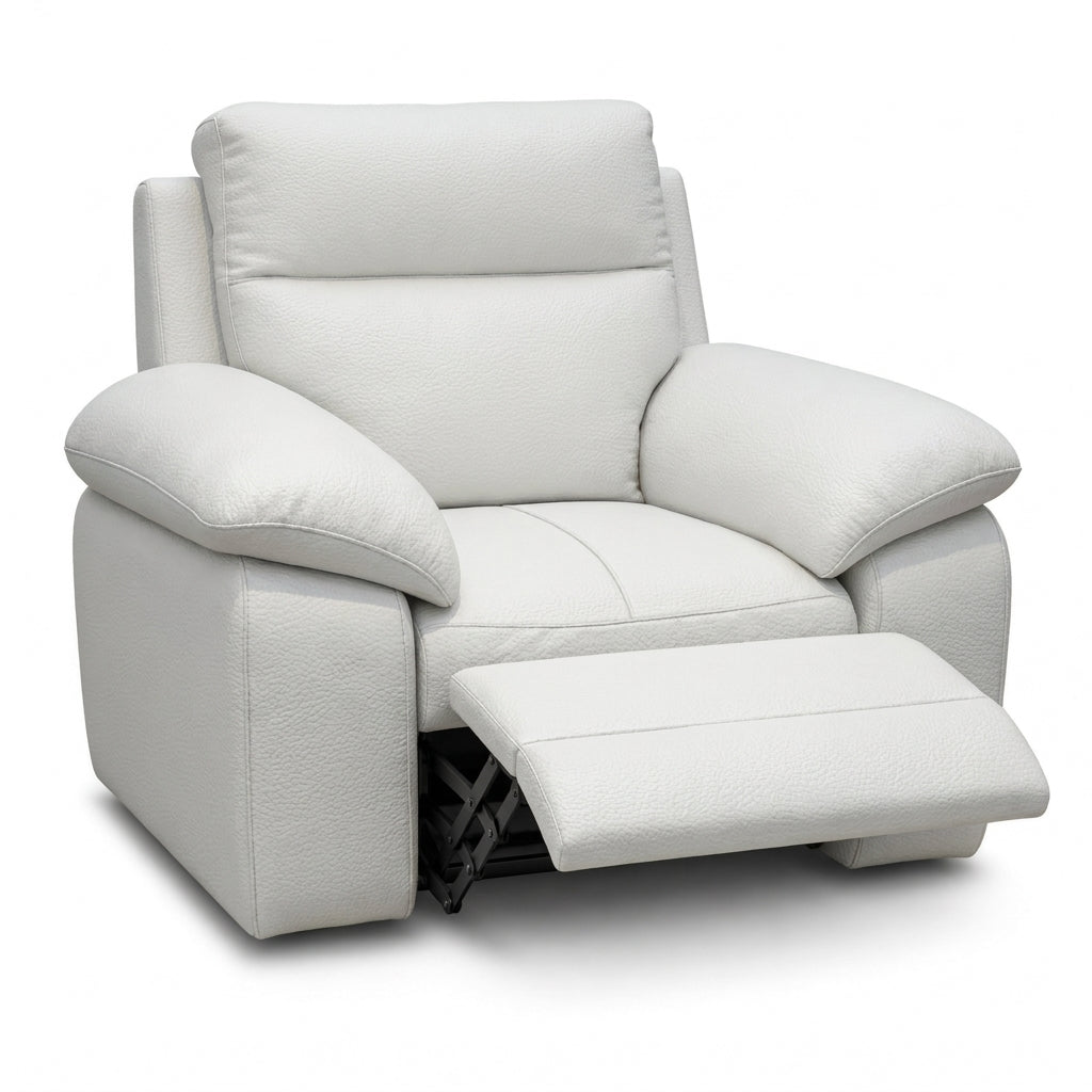Nicoletti Vivaldi Recliner Armchair - Power Recliner Chair CK Botero - Power Recliner with USB-C — Botero 2153 Bianco, gallery image 1