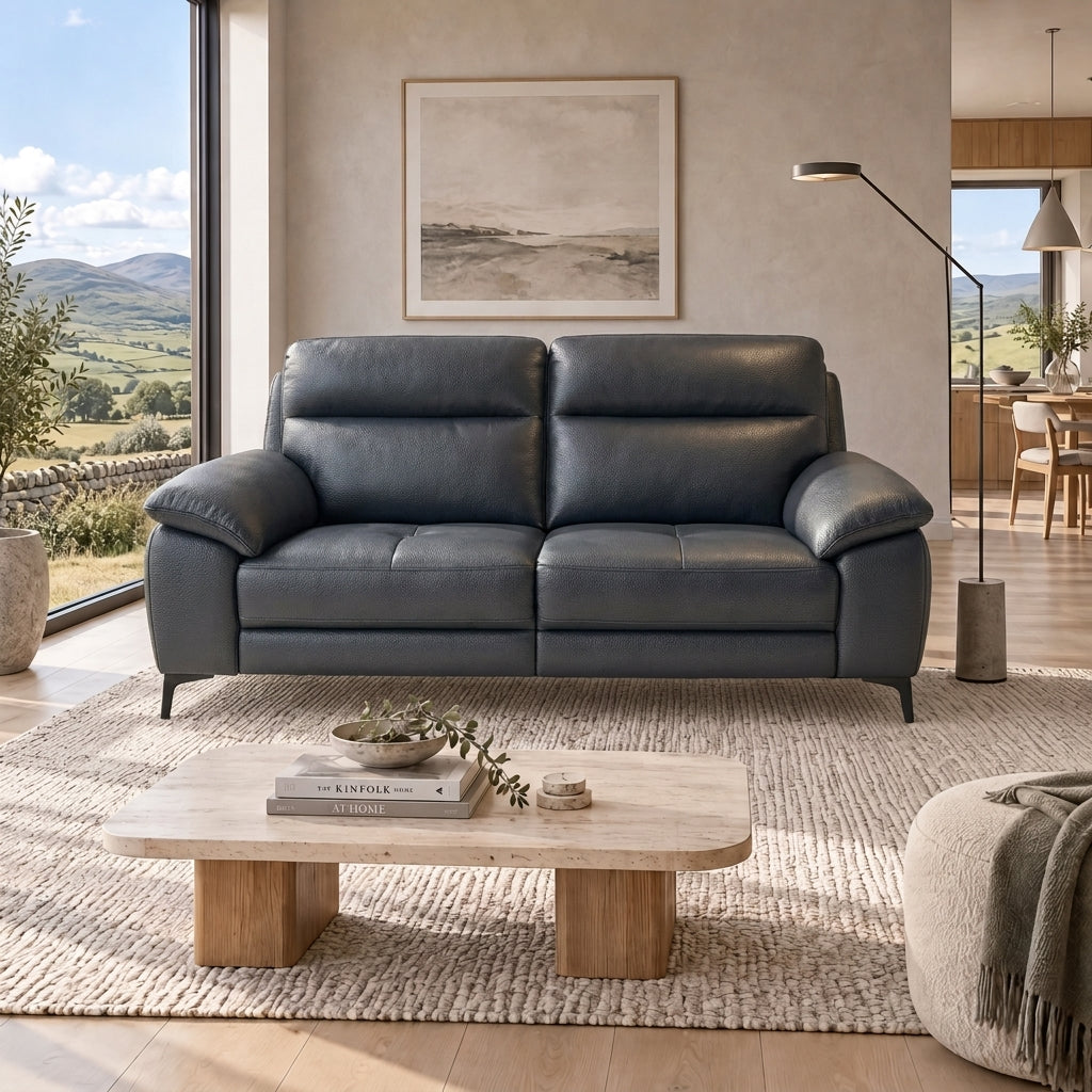 Nicoletti Vivaldi 3 Seater Sofa On Legs  - 3 Seater Sofa on Legs CK Botero — Botero 2154 Nero, gallery image 1