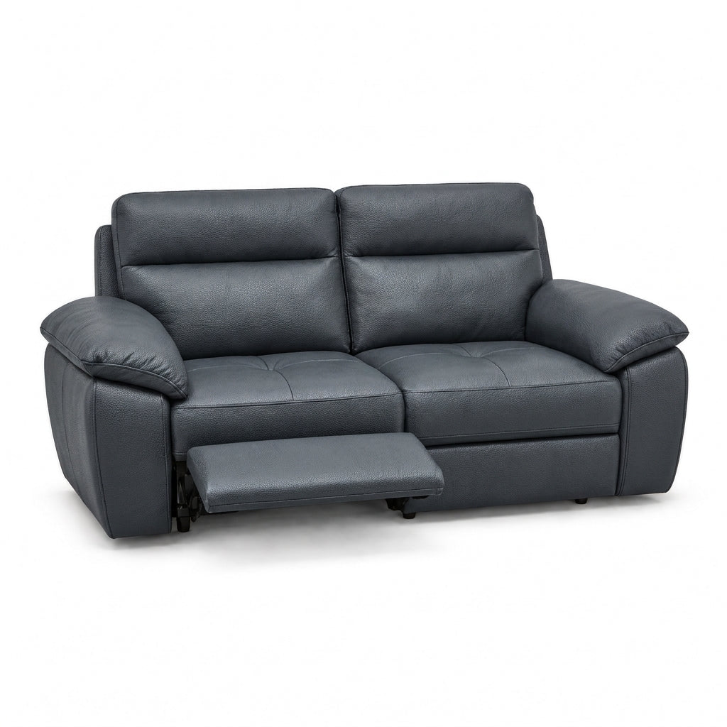Nicoletti Vivaldi 3 Seater Recliner Sofa    - 3 Seater Double Power Recliner CK Botero - Power Recliner with USB-C — Botero 2154 Nero, gallery image 1
