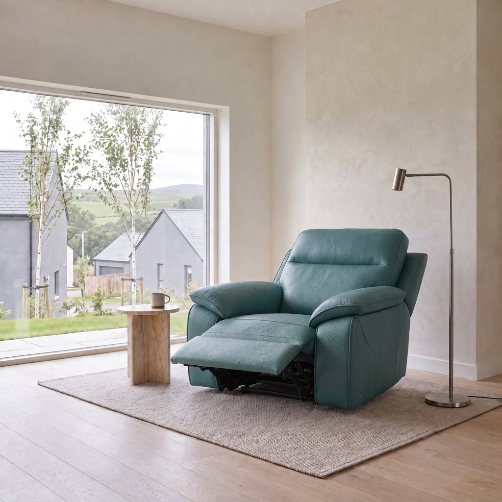 Nicoletti Vivaldi Recliner Armchair - Power Recliner Chair CK Botero - Power Recliner with USB-C — Botero 2155 Ottanio, gallery image 1