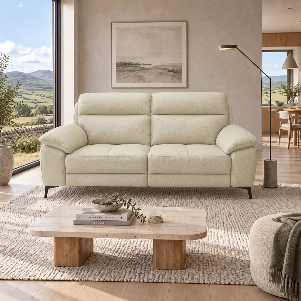 Nicoletti Vivaldi 3 Seater Sofa On Legs  - 3 Seater Sofa on Legs CK Botero — Botero 2156 Crema, gallery image 1