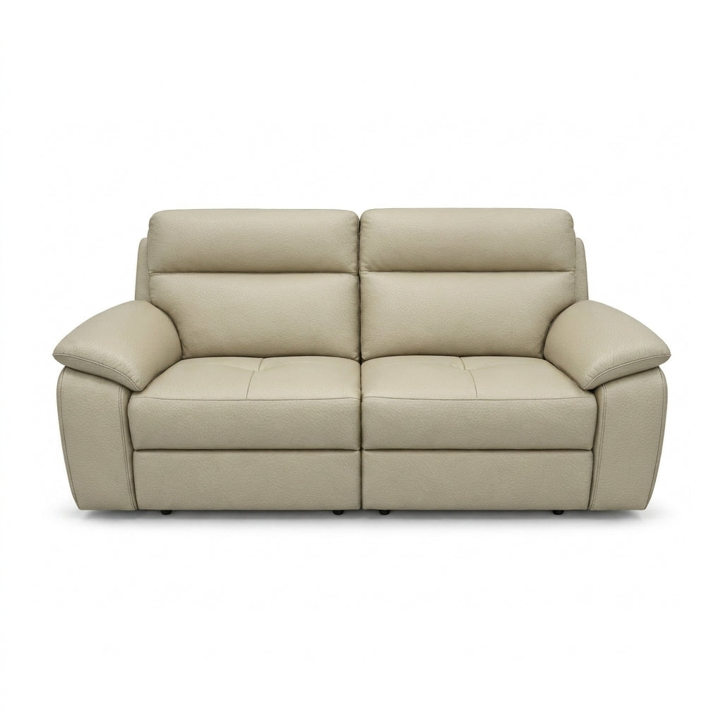Nicoletti Vivaldi 3 Seater Recliner Sofa - 3 Seater Double Power Recliner CK Botero - Power Recliner with USB-C 3 Seater Sofas Sterling Home 2 Botero 2156 Crema