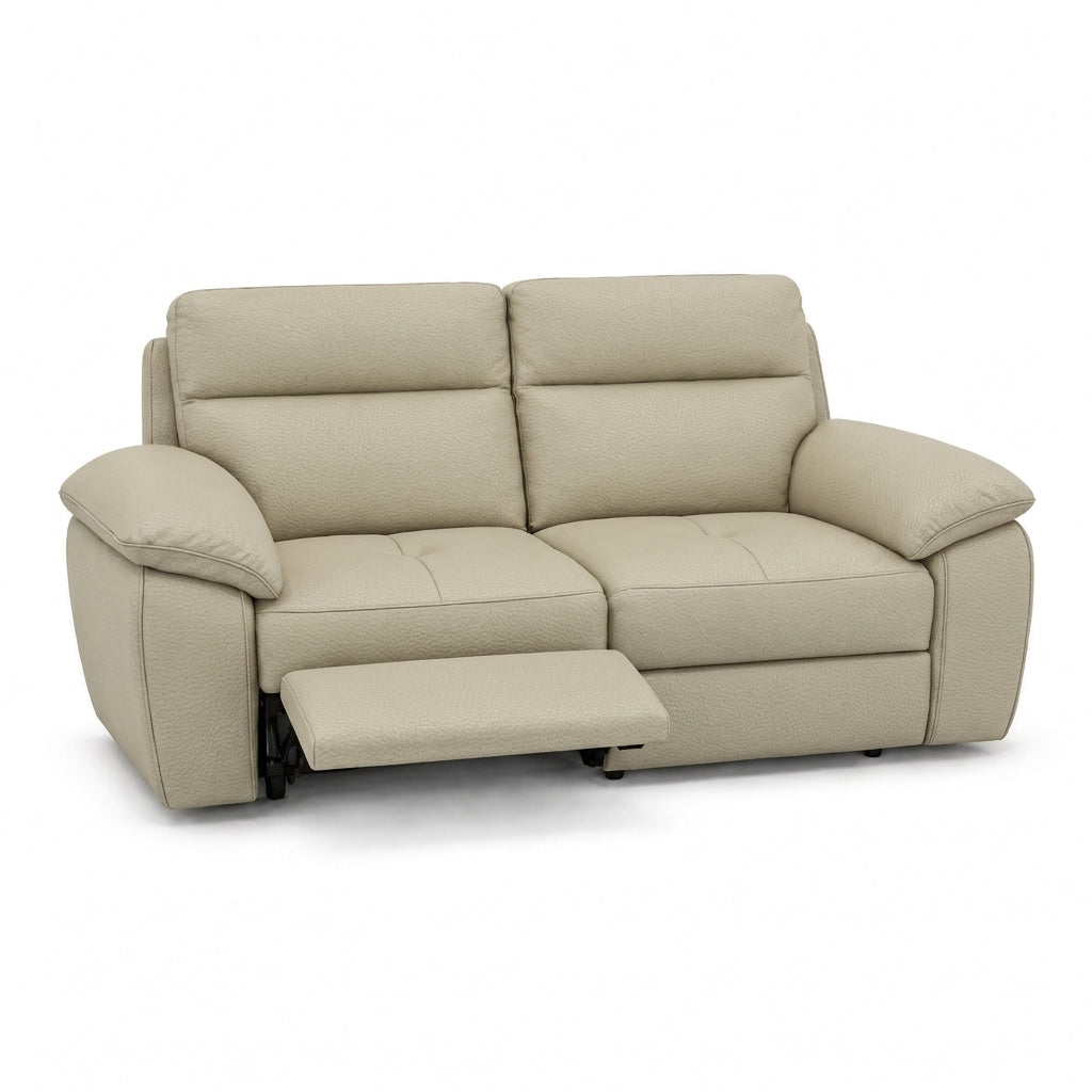 Nicoletti Vivaldi 3 Seater Recliner Sofa    - 3 Seater Double Power Recliner CK Botero - Power Recliner with USB-C — Botero 2156 Crema, gallery image 1
