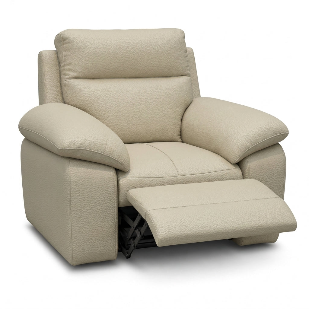 Nicoletti Vivaldi Recliner Armchair - Power Recliner Chair CK Botero - Power Recliner with USB-C — Botero 2156 Crema, gallery image 1