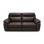 Nicoletti Vivaldi 3 Seater Recliner Sofa - 3 Seater Double Power Recliner CK Botero - Power Recliner with USB-C 3 Seater Sofas Sterling Home 8 Botero 2157 Testa Di Moro