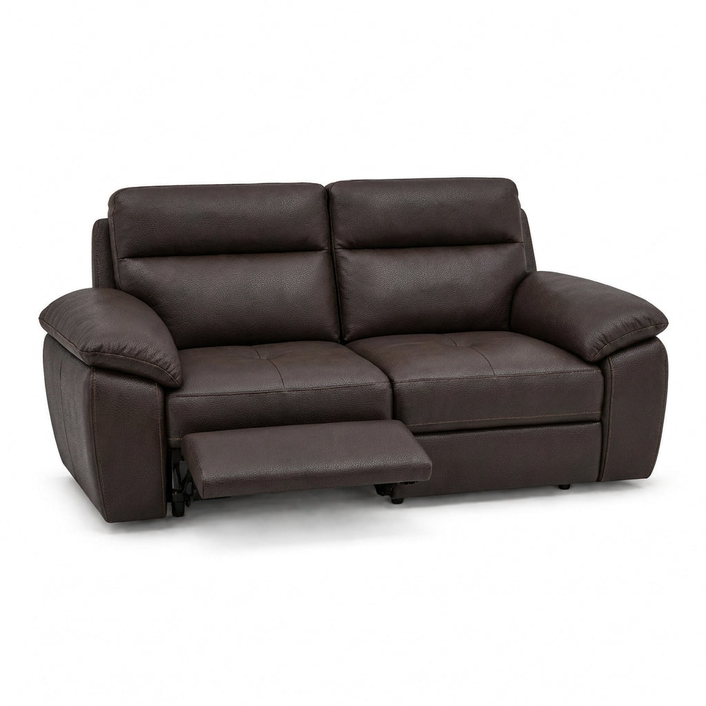 Nicoletti Vivaldi 3 Seater Recliner Sofa    - 3 Seater Double Power Recliner CK Botero - Power Recliner with USB-C — Botero 2157 Testa Di Moro, gallery image 2