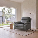 Nicoletti Vivaldi Armchair On Legs  - Chair on Legs CK Botero — Botero 2162 Grigio, gallery image 1
