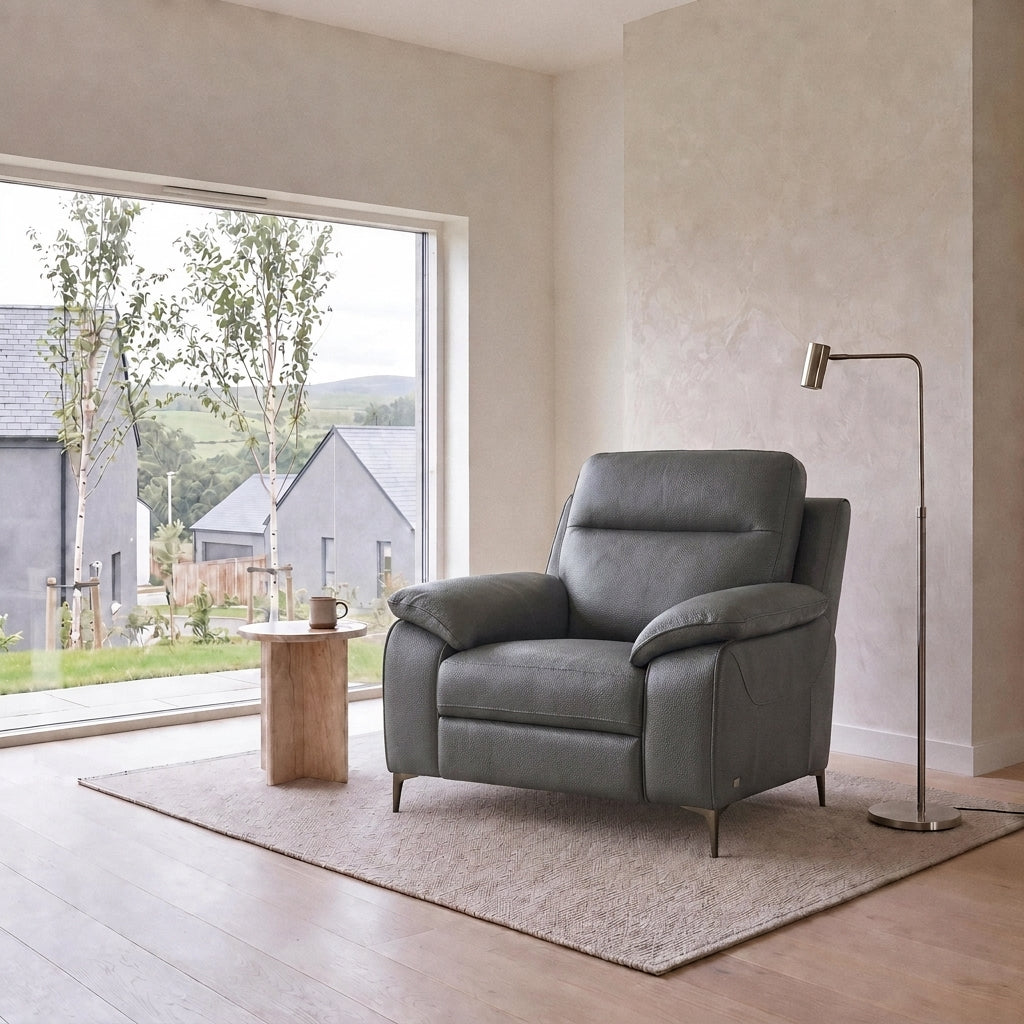 Nicoletti Vivaldi Armchair On Legs  - Chair on Legs CK Botero — Botero 2162 Grigio, gallery image 1