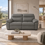 Nicoletti Vivaldi 3 Seater Recliner Sofa    - 3 Seater Double Power Recliner CK Botero - Power Recliner with USB-C — Botero 2162 Grigio, gallery image 2