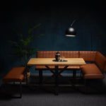 135cm Compact Table, Corner Bench + Low Bench