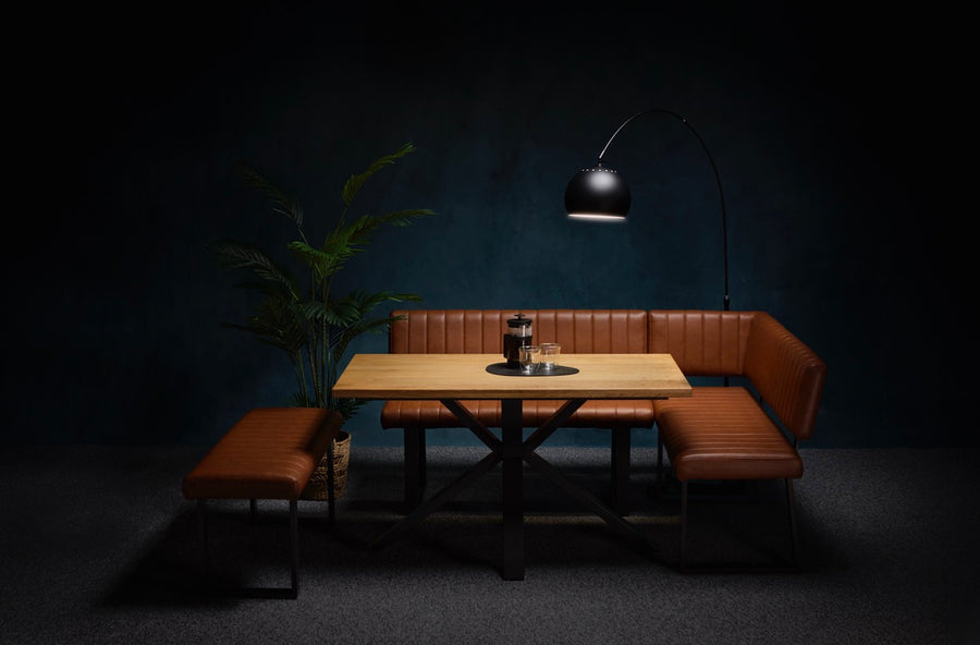 135cm Compact Table, Corner Bench + Low Bench