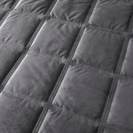 Brighton Square Grey Duvet Set Super King Sterling Home 3