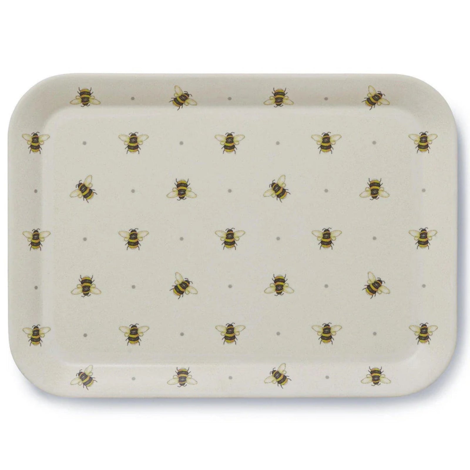Bumble Bees Large Tray - Bumble Bees Large Tray Bamboo Mix Fibre Sterling Home 2