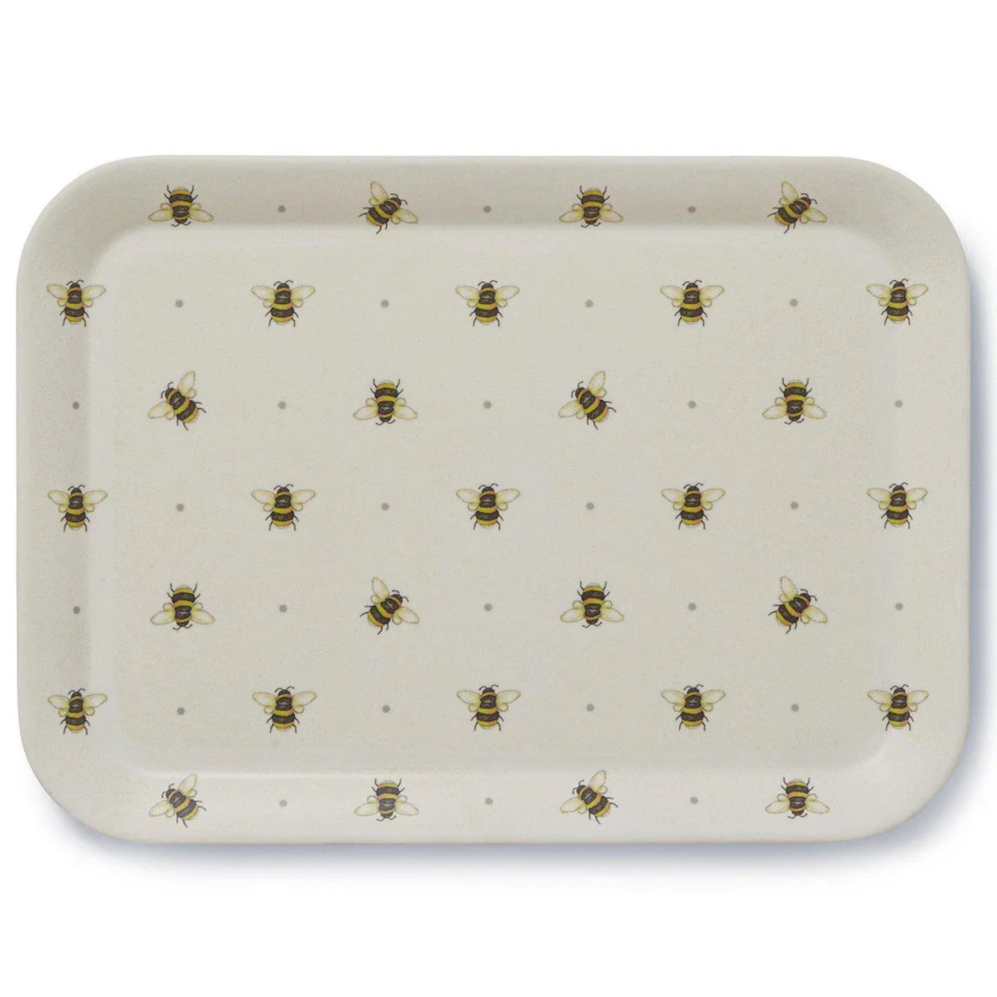 Bumble Bees Large Tray - Bumble Bees Large Tray Bamboo Mix Fibre Sterling Home 2