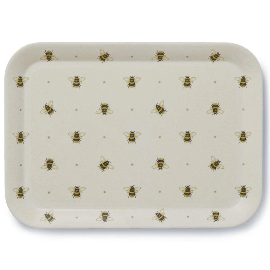 Bumble Bees Large Tray - Bumble Bees Large Tray Bamboo Mix Fibre Sterling Home 2