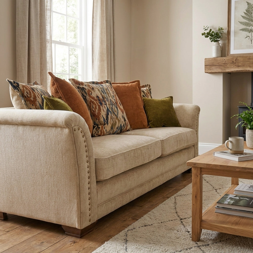 Burton 4 Seater Sofa - Grand Sofa Grade D 4 Seater Sofas Sterling Home 3