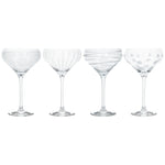 Mikasa Cheers Set Of 4 Champagne Saucers - DISC Mikasa Cheers Champagne Saucers Set 4 Sterling Home 3