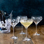 Mikasa Cheers Set Of 4 Champagne Saucers - DISC Mikasa Cheers Champagne Saucers Set 4 Sterling Home 1