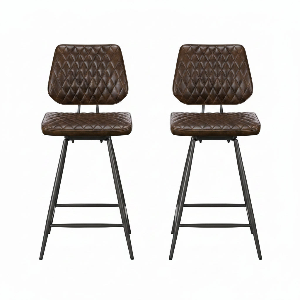 Starley Dark Brown Bar Stool - Bar Stool Dark Brown Sterling Home 1