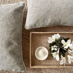 Belgravia Wave Chenille Cushion Grey - Wave Chenille Cushion Grey 50X30CM Sterling Home 2