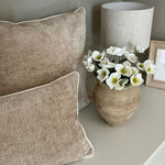Belgravia Wave Chenille Cushion Beige - Wave Chenille Cushion Beige 50X30CM Sterling Home 2