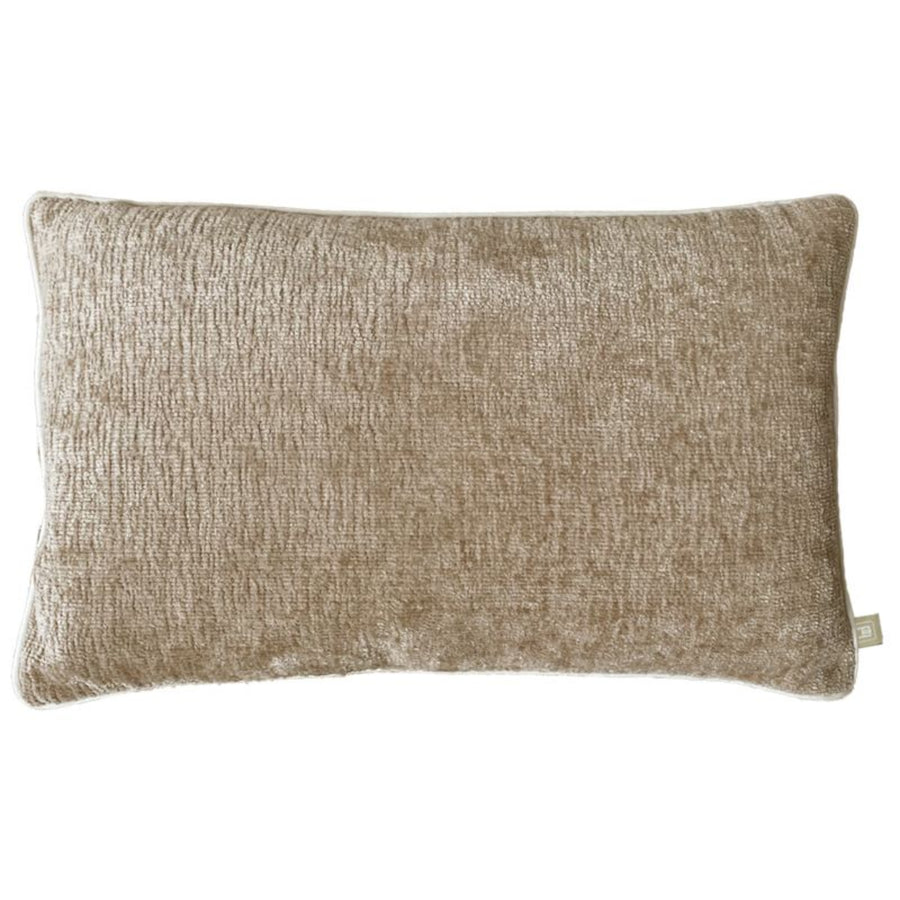 Belgravia Wave Chenille Cushion Beige - Wave Chenille Cushion Beige 50X30CM Sterling Home 1