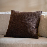 Cabu Chunky Boucle Cushion Brown 45CM