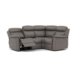 Cava Small Corner Recliner Sofa - Combination 5 2 Corner 1 with 2 Power Recliners Cat 20S - Right Hand Facing - Power Recliner with USB