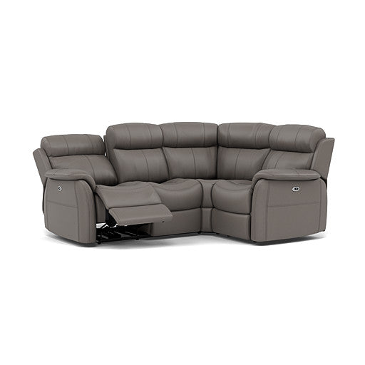 Cava Small Corner Recliner Sofa - Combination 4 1 Corner 2 with 2 Power Recliners Cat 20S - Left Hand Facing - Power Recliner with USB