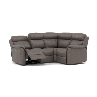 Cava Small Corner Recliner Sofa - Combination 5 2 Corner 1 with 2 Power Recliners Fabric - Right Hand Facing - Power Recliner with USB