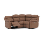 Cava Small Corner Recliner Sofa - Combination 5 2 Corner 1 with 2 Power Recliners Fabric - Right Hand Facing - Power Recliner with USB