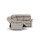 Cava Small Corner Recliner Sofa - Combination 5 2 Corner 1 with 2 Power Recliners Fabric - Right Hand Facing - Power Recliner with USB