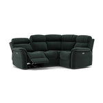 Cava Small Corner Recliner Sofa - Combination 5 2 Corner 1 with 2 Power Recliners Fabric - Right Hand Facing - Power Recliner with USB