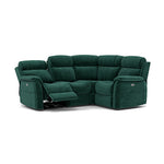 Cava Small Corner Recliner Sofa - Combination 5 2 Corner 1 with 2 Power Recliners Fabric - Right Hand Facing - Power Recliner with USB