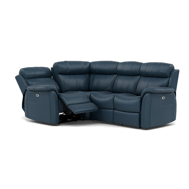 Cava Small Corner Recliner Sofa - Combination 4 1 Corner 2 with 2 Power Recliners Cat 20S - Left Hand Facing - Power Recliner with USB Corner Sofas Sterling Home 8 BXS-313E OCEAN BLUE