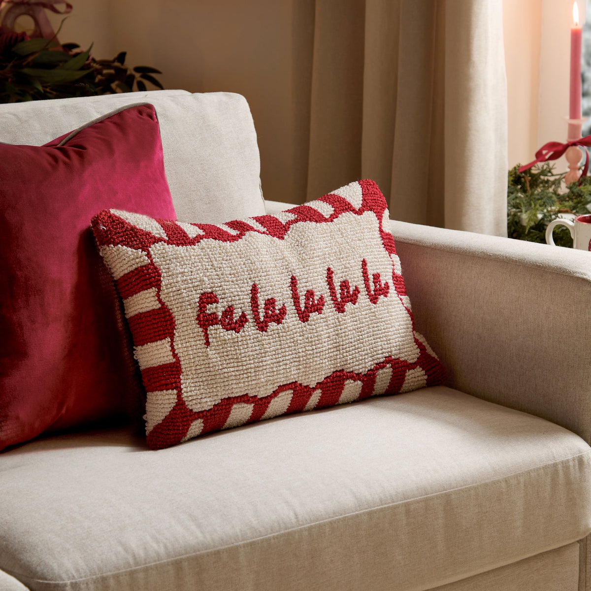 Fa La La La Cushion - Fa La La La Cushion 30X50CM Cushions Sterling Home 2