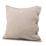 Classic Button Edge Cushion Cream