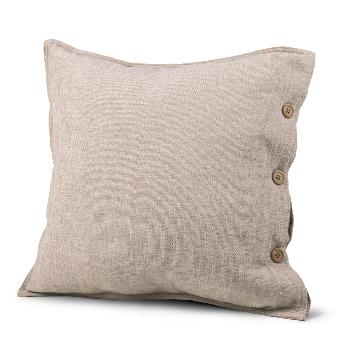 Classic Button Edge Cushion Cream - Classic Button Edge Cushion Natural 43CM Sterling Home 1