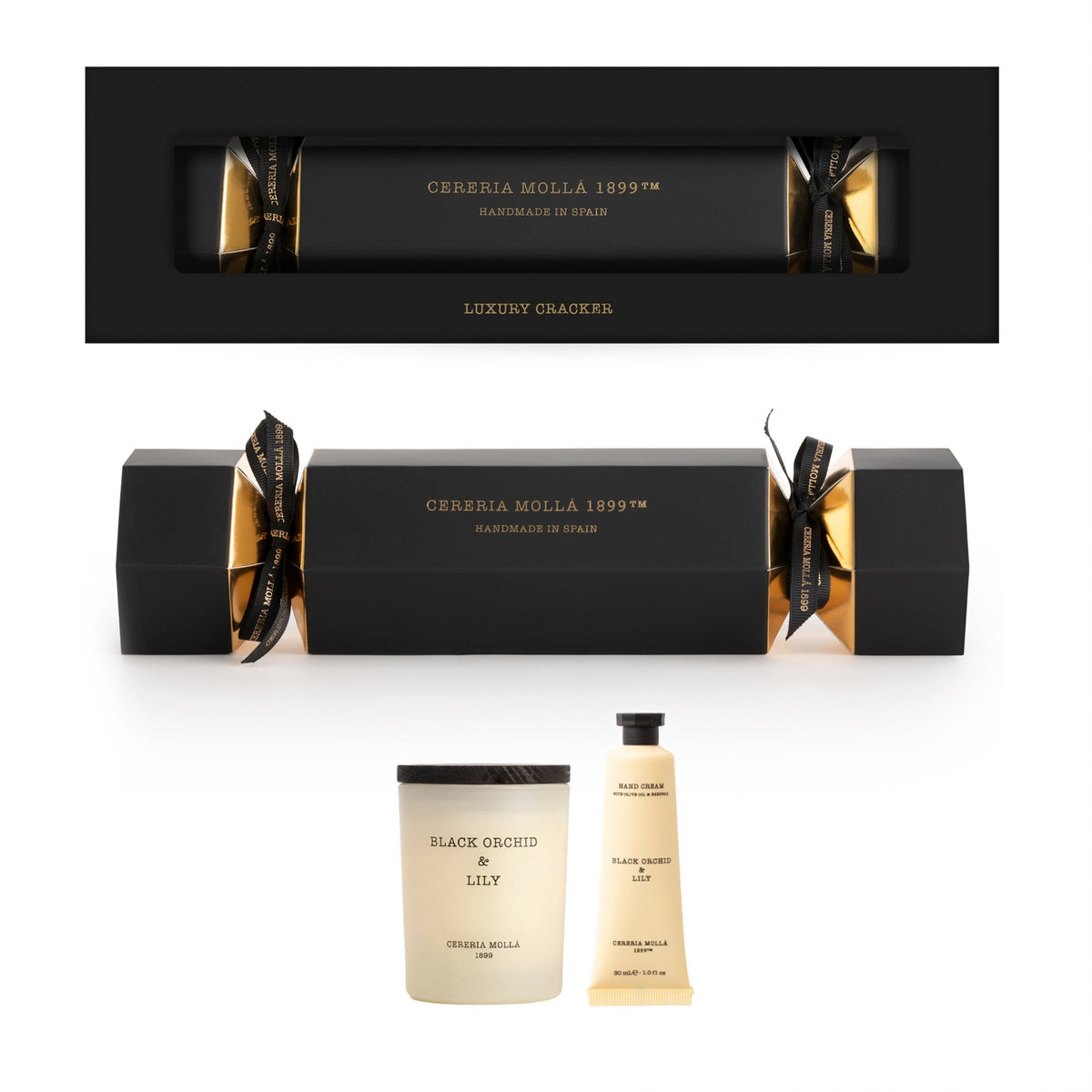 Cereria Molla Xmas Cracker- Black Orchid & Lily - Xmas Cracker- Black Orchid & Lily Sterling Home 2
