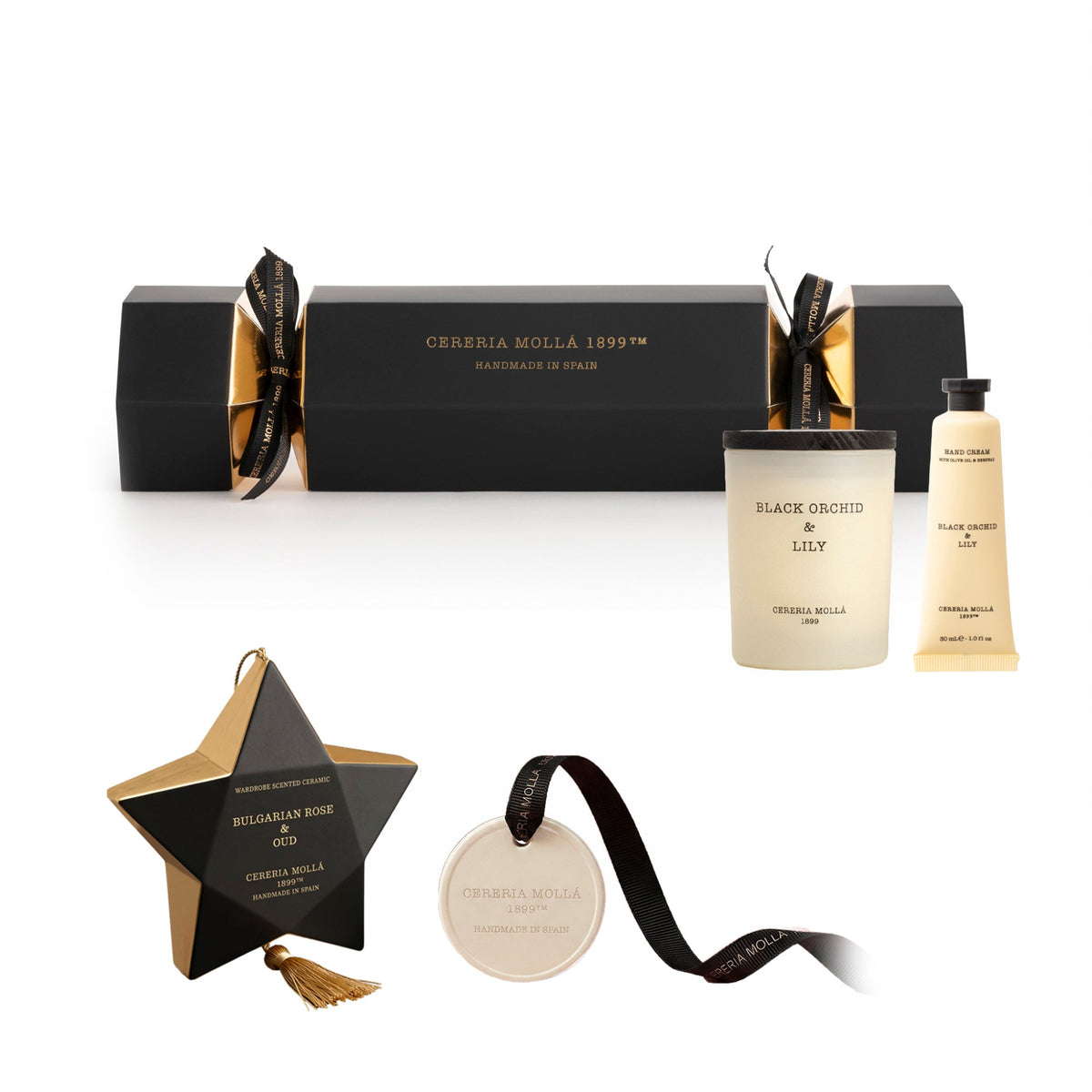 Cereria Molla Xmas Cracker- Black Orchid & Lily - Xmas Cracker- Black Orchid & Lily Sterling Home 3