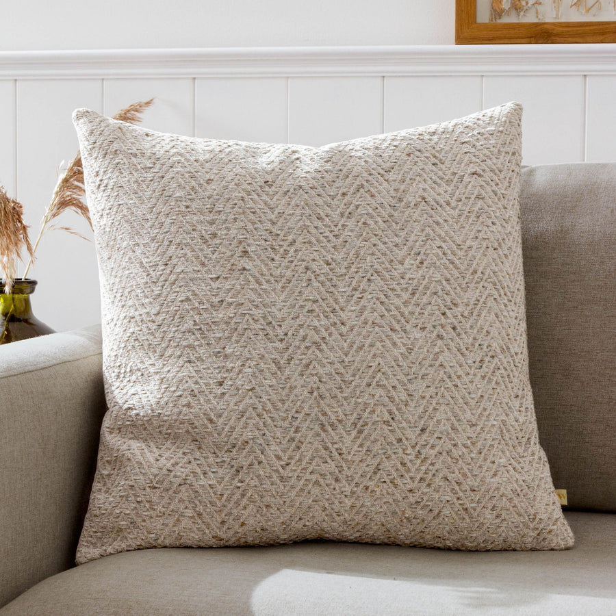 Croft Feather Natural Cushion - Croft Feather Cushion Natural 50CM Sterling Home 1