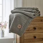 Cadenza Knitted Throw Grey - Cadenza Knitted Throw 130x170CM Grey Sterling Home 2