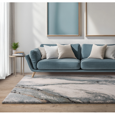 Calix Oasis Blue Rug - Oasis Blue 80 x 150cm - 80cm x 150cm Sterling Home 2